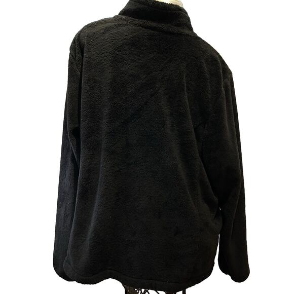 Women’s Made For Life Black Full Zip Thick Velour Lightweight Jacket 3X 26 28 - Picture 8 of 9